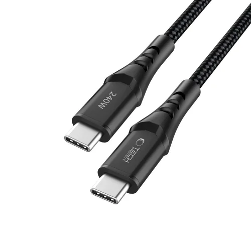 Tech-Protect Ultraboost UB11T USB-C kabelis 200 cm, juodas image 3