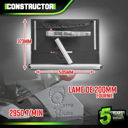 Constructor Diskinės pjovimo staklės, 800 W image 3