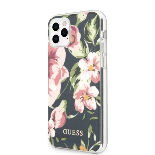 Guess N.3 Gėlių dėklas iPhone 11 Pro Max, tamsiai mėlynas image 2