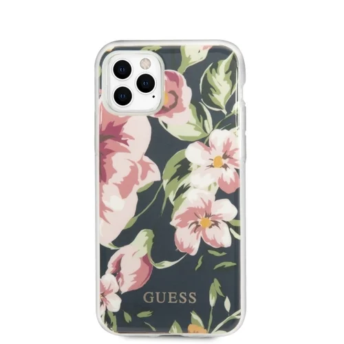 Guess N.3 Gėlių dėklas iPhone 11 Pro Max, tamsiai mėlynas image 3