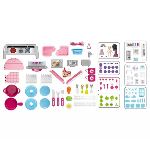 WOOPIE Dollhouse 3in1 Nešiojama virtuvė kuprinėje image 2