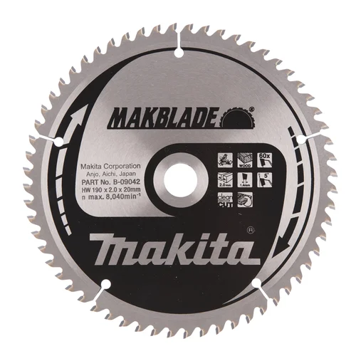 Makita B-09042 MAKBLADE 190x2x20mm image 2