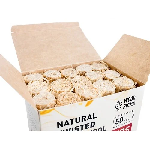 FIRELIGHTERS Susuktos medienos vilnos įdegtukai 50 Vnt. image 1