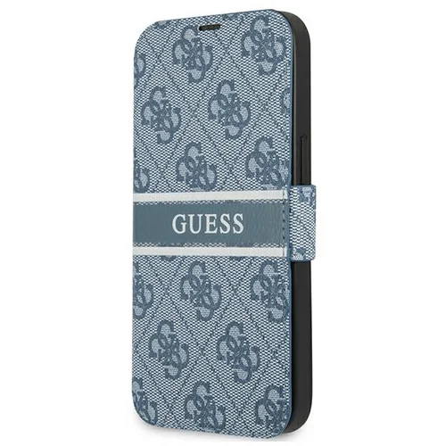 Guess GUBKP13S4GDBL 4G Stripe dėklas iPhone 13 mini, mėlynas image 1