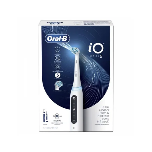 Elektrinis dantų šepetėlis Oral-B iO Series 5, baltas image 3