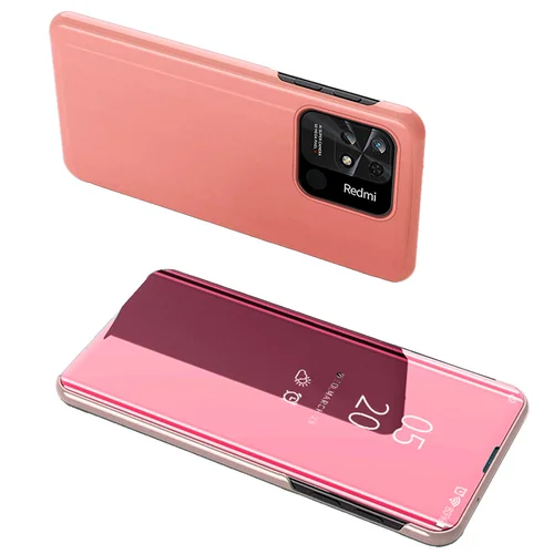 Xiaomi Redmi 10C „Skaidraus vaizdo“ atverčiamas dėklas, rožinis image 1