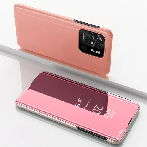 Xiaomi Redmi 10C „Skaidraus vaizdo“ atverčiamas dėklas, rožinis image 2