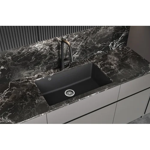 Virtuvės plautuvė HELIKA Arca SQA104-601W, Juoda image 3