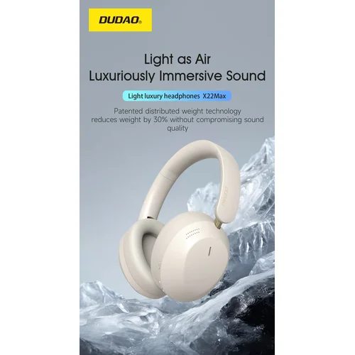 Dudao X22Max belaidės ausinės Baltos image 2