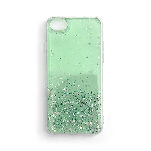 Wozinsky Star blizgučių dėklas iPhone 12 Pro Max, žalias image 1