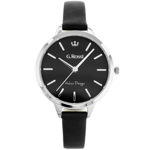 G. Rossi 10296A5-1A1 laikrodis, juodas ir sidabrinis image 1