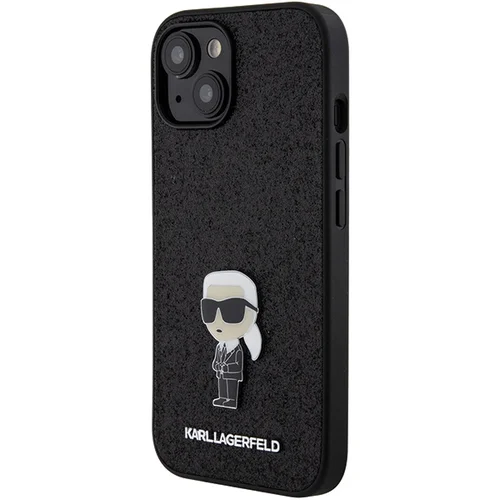 Karl Lagerfeld Ikonik Logo dėklas iPhone 15, juodas image 2