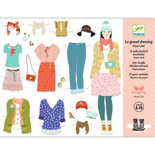 Djeco Wardrobe Popierinių figūrų rinkinys image 2