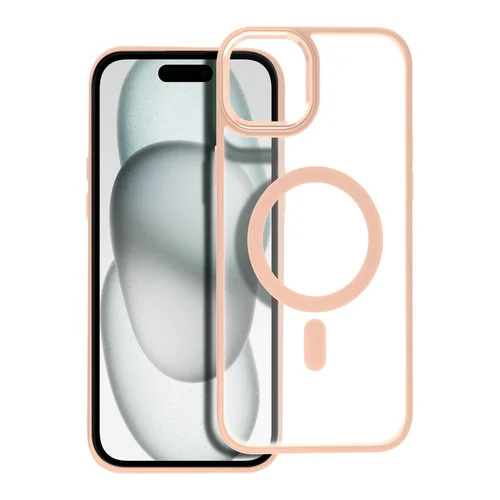 MATTE MAG COVER dėklas iPhone 15 Plus, rožinis image 1
