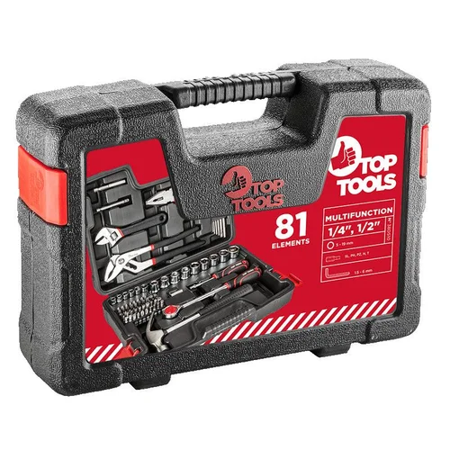 Top Tools 38D510 galvučių ir raktų komplektas 81 vnt. image 3