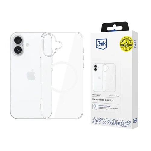 3mk Clear MagCase dėklas iPhone 16, skaidrus image 1