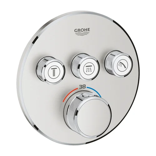 GROHE GROHTHERM SMARTCONTROL 29121DC0, termostatinis nerūdijančio plieno image 1