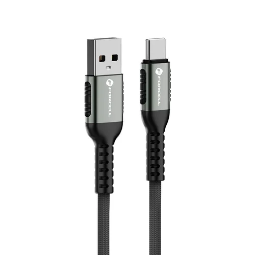 FORCELL F-ENERGY C256 Cafule USB-A–USB-C 66 W, 1,2 m, juodas image 2