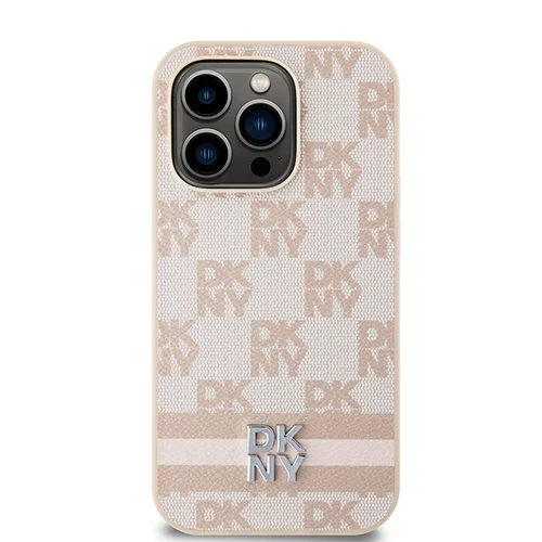 DKNY odinis dėklas iPhone 14 Pro, rožinis image 3