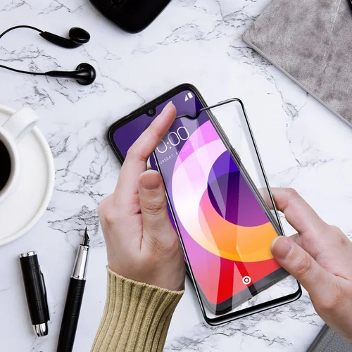 5D keraminis stiklas Samsung Galaxy A07, juodas image 3