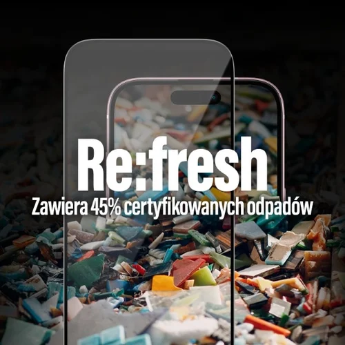 PanzerGlass Re:fresh stiklas iPhone 15 su pozicionieriumi image 3