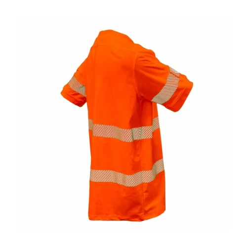 BoSafety TS-VIVID-C2-0300 marškinėliai su tampriomis rankovėmis - 2XL, Hi-Vis Geltona image 2
