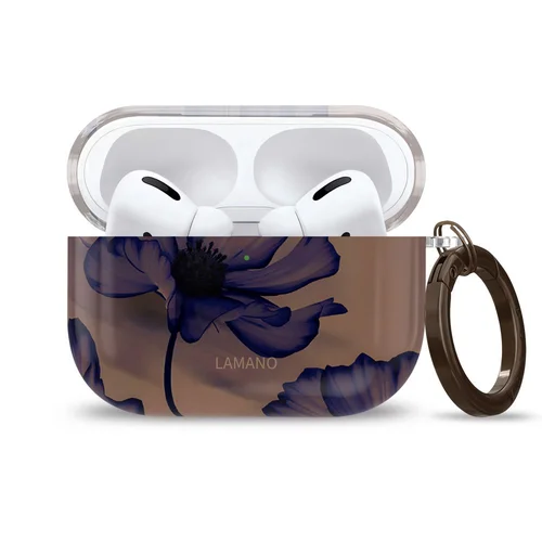 Tech-Protect Lamano dėklas AirPods 3 Pro, rudas ir violetinis image 2