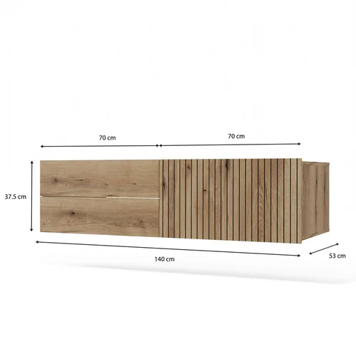 TIGO 1D2S DAB EVOKE 140 cm pakabinama spintelė image 3