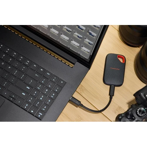 SanDisk Extreme Portable SSD V3 1 TB, raudona ir mėlyna image 2