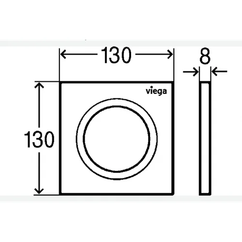 VIEGA Style 20 774479 Chromo Pisuaro nuleidimo mygtukas image 3