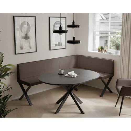VERO X dešinysis virtuvinis kampas 142 × 196 cm, rudas image 1
