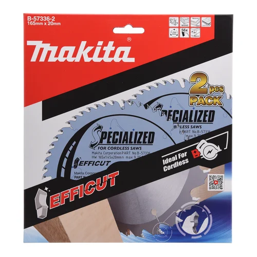 Makita B-57336-2 EFFICUT pjovimo diskas 165x1,45x20 mm T56 23° image 2