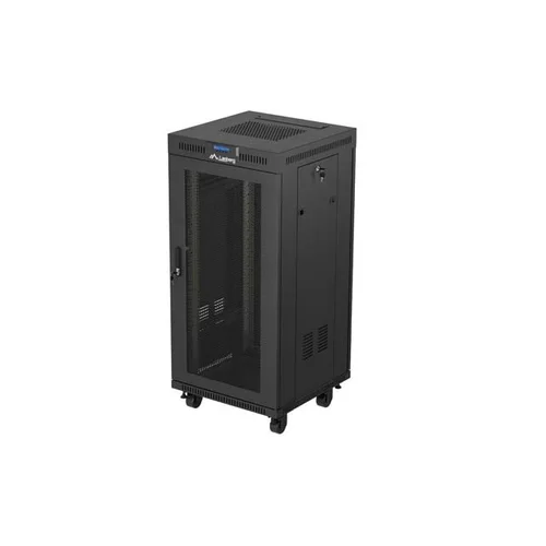 Lanberg FF01-6624-23BL 24U 19 col. juodas rack kabinetas image 1