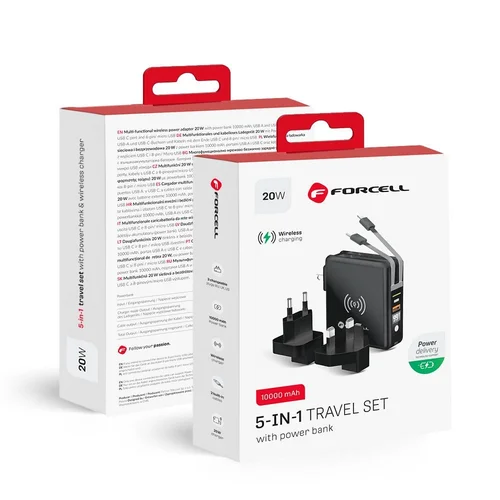 FORCELL F-ENERGY 5-in-1 įkroviklis 20 W 10 000 mAh image 1