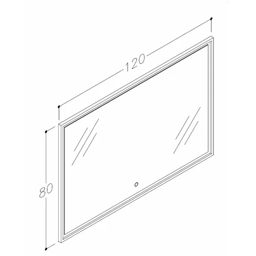 Veidrodis KAME Lotus su LED šviestuvu IP44, judesio sensorius, 120cm pločio, MFL/120-80 image 3