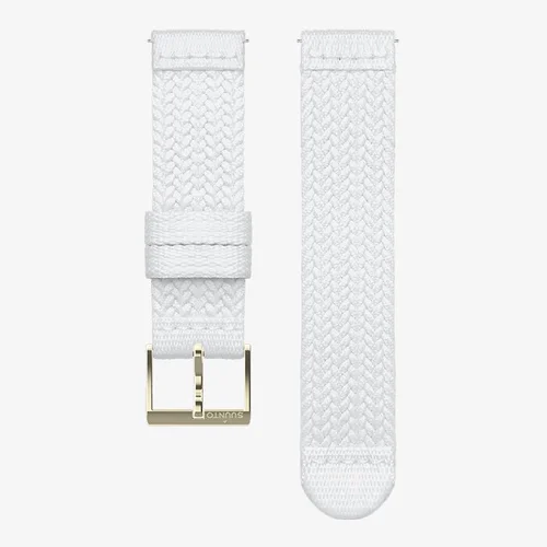 SUUNTO 20mm BRAIDED laikrodžio apyrankė WHITE/GOLD SS050375000 image 1