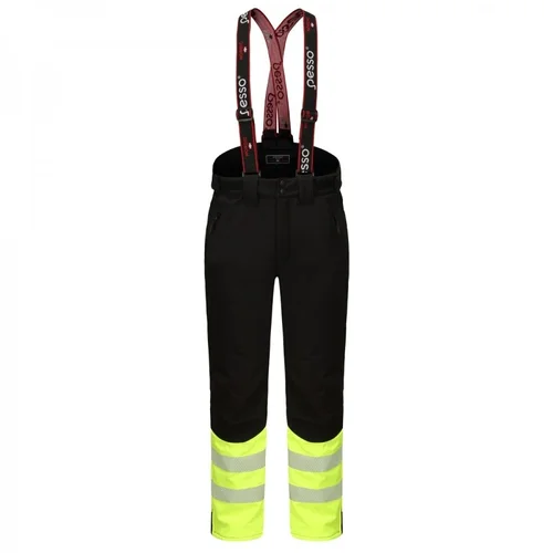 Pašiltintos Pesso softshell kelnės BARNABI_HVJ, juodos su geltona apdaila - XS image 1