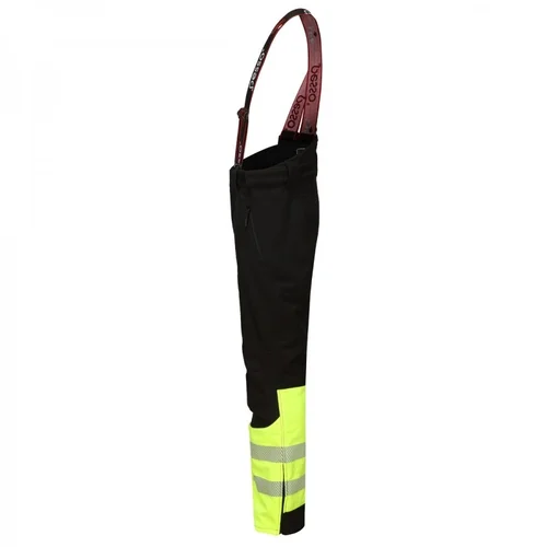 Pašiltintos Pesso softshell kelnės BARNABI_HVJ, juodos su geltona apdaila - XS image 3