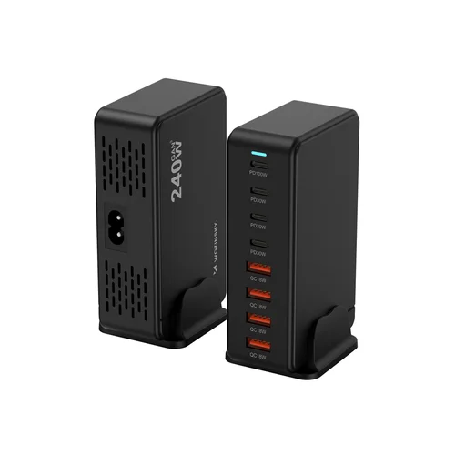 Wozinsky WSL-240 240 W GaN įkrovimo stotelė, juoda image 2