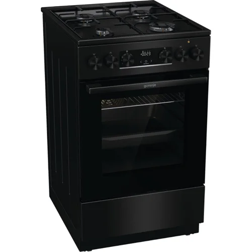 GORENJE GK5C60BJ Dujinė viryklė su elektrine orkaitė Juoda image 1