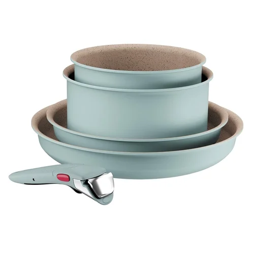 TEFAL INGENIO EUCAL 5VNT Keptuvų ir puodų rinkinys, Žydra image 2