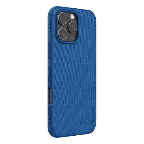 Nillkin Super Frosted Shield Pro dėklas iPhone 16 Pro, mėlynas image 3