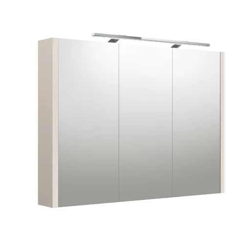Kame Urban 2002707 IP44 veidrodinė spintelė su LED apšvietimu, Pilkas kašmyras, 100 cm image 1