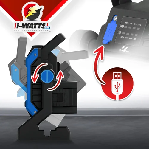 I-WATTS PRO I-SPR35W-4005A Akumuliatorinis prožektorius 35 W image 2
