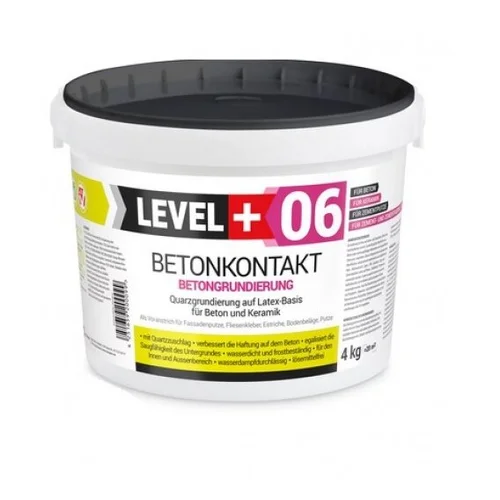 LEVEL 06 Betonkontakt Kvarcinis gruntas vidui ir laukui, 4 kg image 1