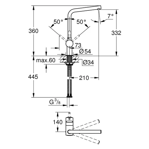 Grohe Minta 31375DC0 Nerūdijantis plienas image 3