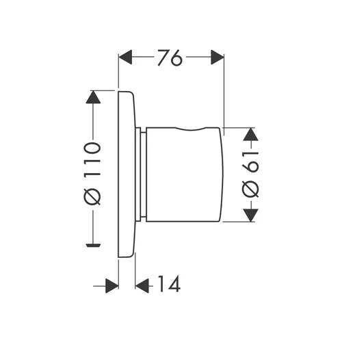 Hansgrohe S Trio / Quattro potinkinis vožtuvas, 15932000, Chromo image 2