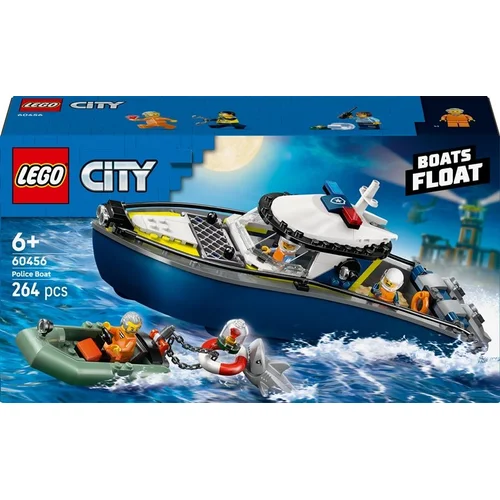 LEGO City Police Boat Chase 60456, 264 vnt. image 1