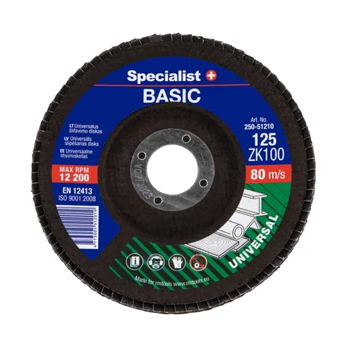 Specialist+ BASIC ZK100 125 mm lapelinio šlifavimo disko image 1