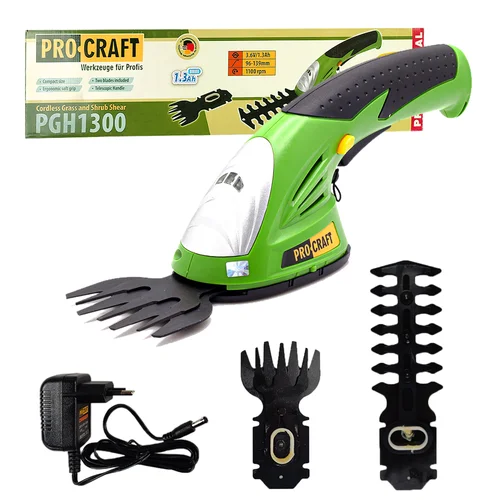ProCraft PGH1300 akumuliatorinės žolės žirklės 80 mm image 1